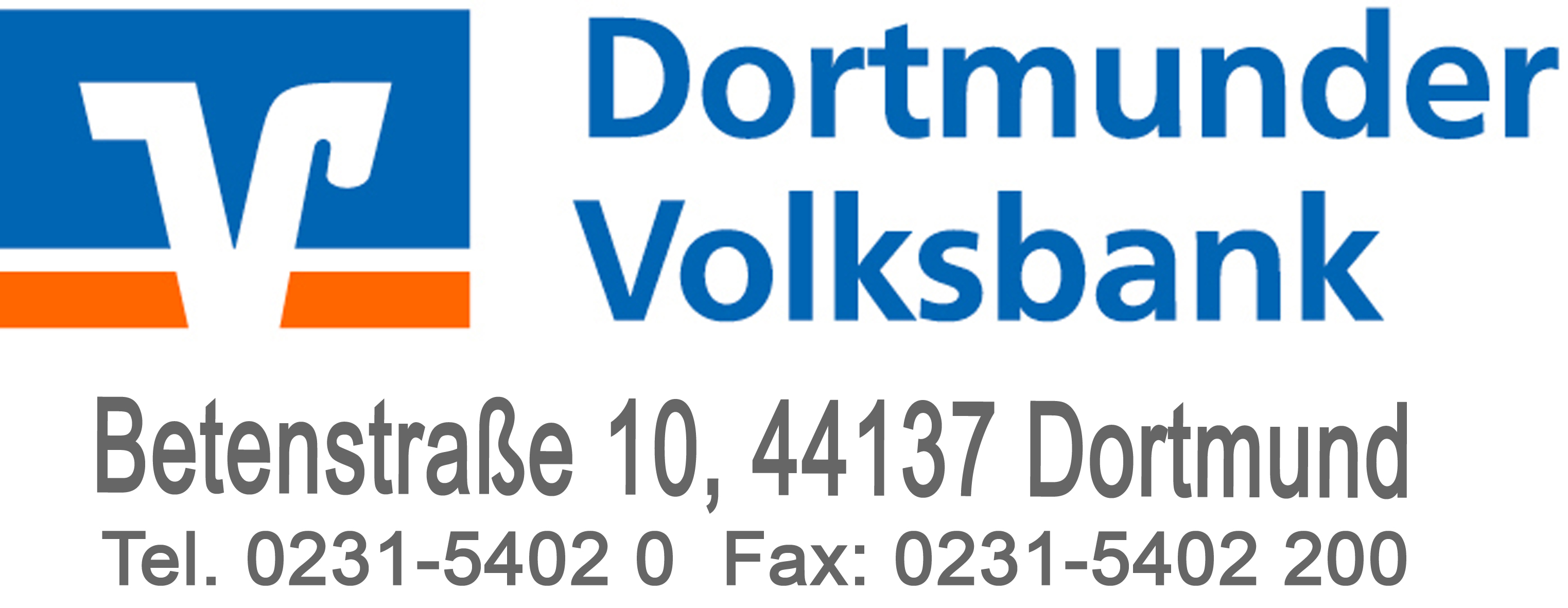 Volksbank mit Adresse